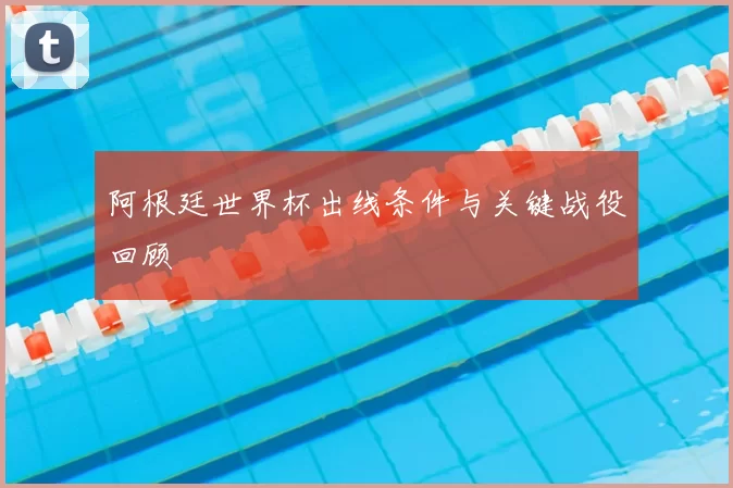 阿根廷世界杯出线条件与关键战役回顾