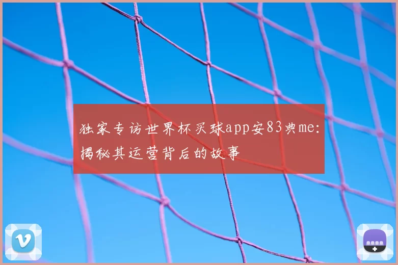 独家专访世界杯买球app安83典me:揭秘其运营背后的故事